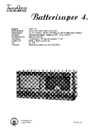 Tandberg BatteriSuper_4 - Schematic 